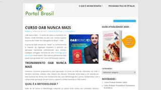 
                            8. Curso OAB Nunca Mais - Portal Brasil