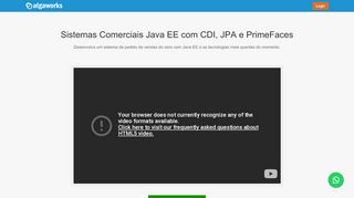 
                            3. Curso Online Sistemas Comerciais Java EE com CDI ... - AlgaWorks