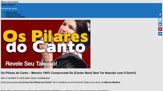 
                            12. Curso Os Pilares do Canto Funciona? (é bom Veja ,Bomba Reclame ...