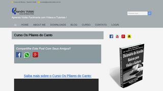 
                            11. Curso Os Pilares do Canto - Sandro Volski - Aulas Online de Violão ...