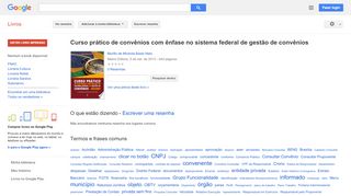 
                            10. Curso prático de convênios com ênfase no sistema federal de gestão ...