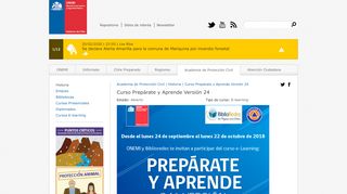 
                            9. Curso Prepárate y Aprende Versión 24 | ONEMI: Ministerio del Interior ...