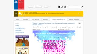 
                            10. Curso Primer Apoyo Emocional en Emergencias y Desastres ... - Onemi