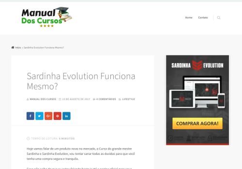 
                            8. → Curso Sardinha Evolution Funciona Mesmo?【50% de Desconto】