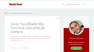 
                            5. Curso Top Afiliado Não Funciona. Leia antes de comprar