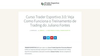 
                            2. Curso Trader Esportivo Juliano Fontes → [VERSÃO ATUALIZADA 3.0]