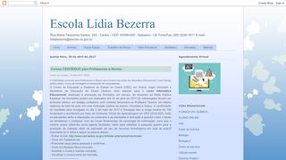 
                            10. Cursos CED/SEDUC para Professores e Alunos - EEFM Lídia Bezerra