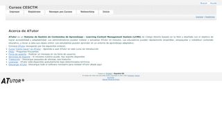 
                            2. Cursos CESCTM: Acerca de ATutor