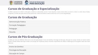 
                            4. Cursos de Graduação e Especialização - UEMA - UemaNet