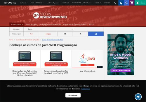 
                            10. Cursos de Java WEB Programação | Impacta