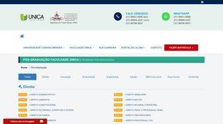 
                            11. Cursos de Pós-Graduação Faculdade ÚNICA | Prominas Pós ...