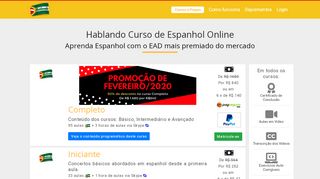 
                            7. Cursos e preços - Curso de Espanhol Online Hablando