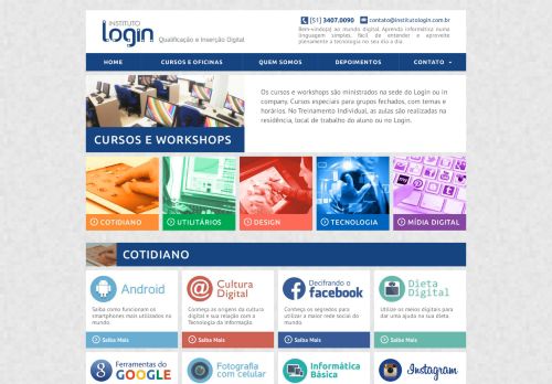 
                            3. Cursos e Workshops - Instituto Login