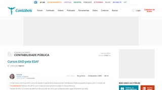 
                            9. Cursos EAD pela ESAF - Portal Contábeis