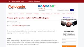 
                            2. Cursos grátis e online na Escola Virtual Portogente - Portogente