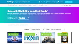 
                            7. Cursos grátis Learncafe, mais de 2373 cursos online gratuitos!