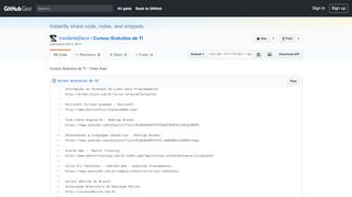 
                            9. Cursos Gratuitos de TI - Video Aula · GitHub