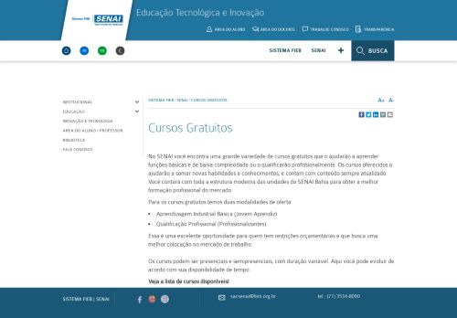 
                            2. Cursos Gratuitos - Fieb