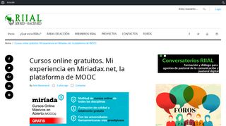 
                            11. Cursos online gratuitos. Mi experiencia en Miriadax.net, la plataforma ...