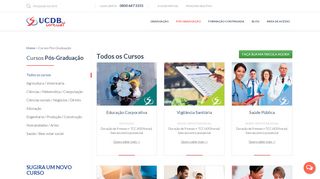 
                            8. Cursos Pós-Graduação - Educação a Distância ... - UCDB Virtual