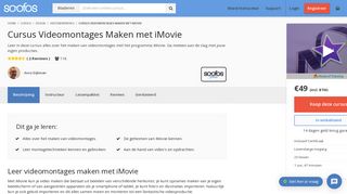 
                            9. Cursus Videomontages Maken met iMovie - Online Leren - Soofos