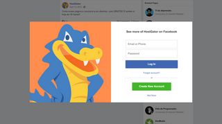 
                            4. Curta nossa página e concorra a um... - HostGator Brasil | Facebook