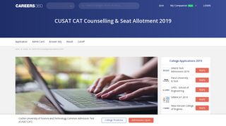
                            11. CUSAT CAT Counselling & Seat Allotment 2019 - Check here
