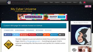 
                            12. Custom 404 page for website hosted on GitHub | My Cyber Universe