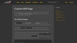 
                            9. Custom 404 Page | Jekyll • Simple, blog-aware, static sites