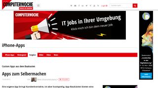 
                            11. Custom Apps aus dem Baukasten: Apps zum Selbermachen ...