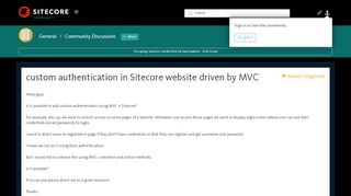 
                            3. custom authentication in Sitecore website driven by MVC - Community ...