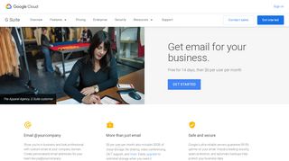 
                            5. Custom Business Email | G Suite