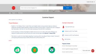 
                            2. Custom Contact Support - Customer Support - AirAsia