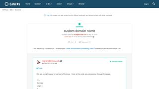
                            6. custom domain name | Canvas LMS Community