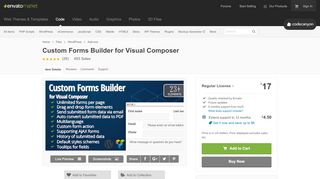 
                            1. Custom Forms Builder for Visual Composer by morfi | CodeCanyon