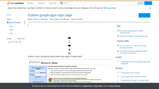 
                            7. Custom google apps login page - Stack Overflow