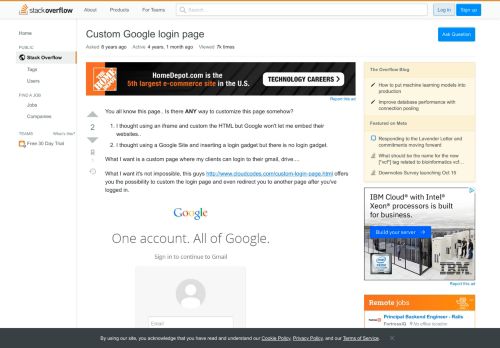 
                            11. Custom Google login page - Stack Overflow