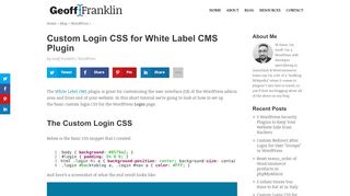 
                            11. Custom Login CSS for White Label CMS Plugin | Geoff ...