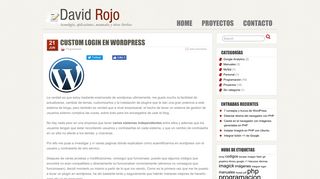 
                            10. Custom login en wordpress » David Rojo González | Tecnología ...