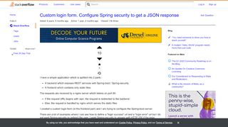 
                            7. Custom login form. Configure Spring security to get a JSON ...