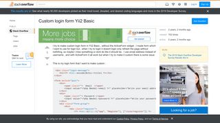 
                            2. Custom login form Yii2 Basic - Stack Overflow