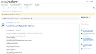 
                            11. Custom Login Module for Tomcat |JBoss Developer