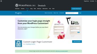 7. Custom Login Page Customizer | WordPress.org