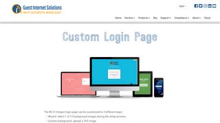 
                            3. Custom Login Page - Guest Internet Hotspot