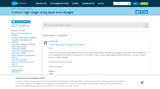 
                            12. custom login page using apex and vfpages - Salesforce Developer ...