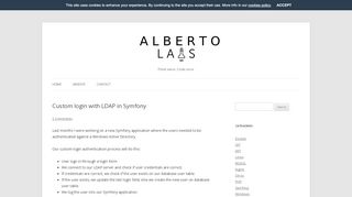 
                            6. Custom login with LDAP in Symfony | Albertolabs