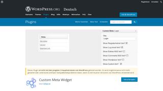 
                            1. Custom Meta Widget | WordPress.org