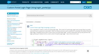 
                            4. Custom Portal Login Page Using login_portal.jsp - Salesforce ...