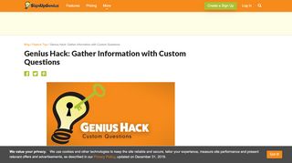 
                            5. Custom Questions - Sign Up Genius