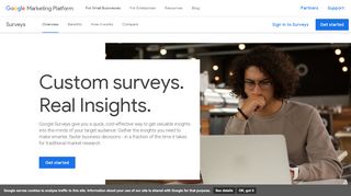 
                            5. Custom Surveys for Consumer Insights - Google Surveys